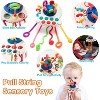 Pull String Stacking Cup Toy with Shape Sorter, Sensory Development Set for Babies 6-18 Months - 2 of 4
