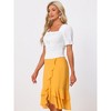 Allegra K Women's Summer Square Neck Short Sleeve Ruffle Shirred Casual Smocked Blouse - 2 of 4