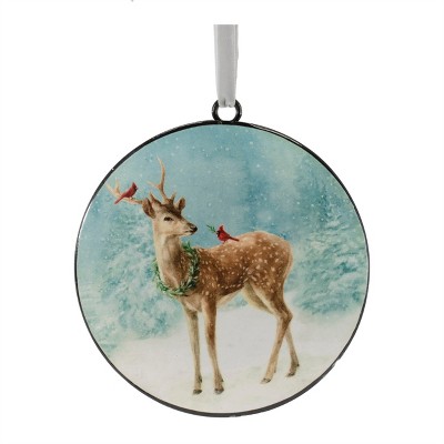Deer Disc Ornament (Set of 12)