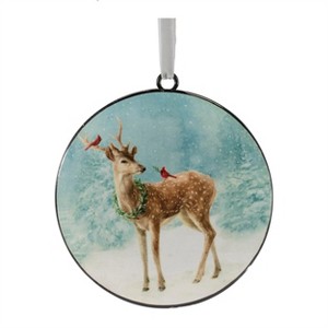 Deer Disc Ornament (Set of 12) - 1 of 2
