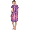 Casual Nights Women's Round Neck Mu-Mu Housecoat Lounger - 3 of 4