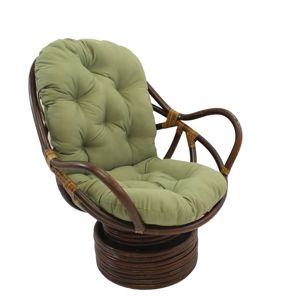 Photos - Rocking Chair Swivel Rocker with Twill Cushion Sage - International Caravan