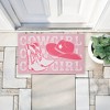 Stupell Industries Pink Pastel Cowgirl Printed Outdoor Door Mat, design by Corinne Rose Designs, 18"x30" - 3 of 4