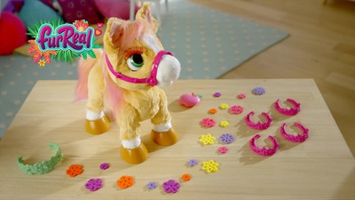 FurReal Cinnamon, My Stylin' Pony Toy, 14-Inch Electronic Pets, 80+ Sounds  & Reactions, 26 Accessories, Interactive Toys for 4 Year Old Girls and Boys