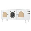 LAOTIES Hidden Cat Litter Box Enclosure,Furniture Style Cabinet With Sisal Scratching Door And Storage - 4 of 4