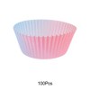 Unique Bargains Disposable Baking Cups Greaseproof Paper 1.97"x1.18" 100 Pcs - 4 of 4