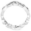 Pompeii3 3/8ct Diamond Eternity Ring 14k White Gold Womens Stackable Wedding Band - 2 of 4