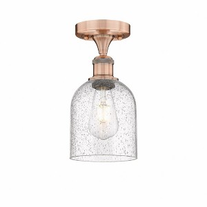 Bella - 1 Light Semi-Flush Mount In Industrial Style-9.63 Inches Tall and 5.5 Inches Wide - 1 of 1