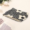 Unique Bargains Women Portable Printed Clutch Makeup Bag Black 1 Pc - 2 of 3