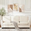 3-Seater Sofa, Minimalist Living Room Couch, Deep Seat Sofa with Washable Covers & Curved Armrests, for Apartments, Home Office, Bedroom - 2 of 4