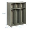 ECR4Kids Streamline 3-Section Coat Locker, Toddler Size - 2 of 4