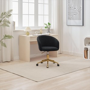 PAGED Home Office Chair Modern Desk Chair with Smooth-Rolling Casters, Adjustable Vanity Chairs for Bedroom, Home Office - 1 of 4