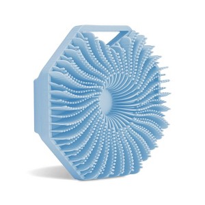 Silicone Body Scrubber, Polygon Soft Exfoliating Brush Massage Brush Shower Bath Brush, More Hygienic Than Traditional Loofah, for All Kinds of Skin - 1 of 4