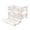 Full over Full Bunk Bed with Twin Size Trundle and Ladder – ModernLuxe - 4 of 4