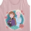 Women's - Frozen 2 - Circle Of Sisters Anna & Elsa Graphic Racerback Tank - 2 of 4