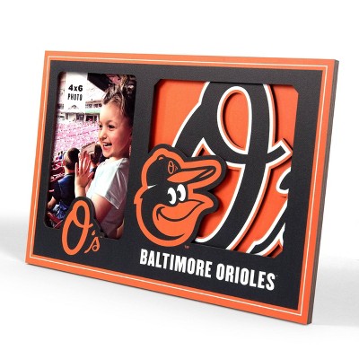 MLB Baltimore Orioles 4"x6" 3D Logo Series Picture Frame