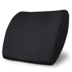 PharMeDoc High Density Memory Foam Lumbar Support Cushion for Office Chair & Car Seat - Orthopedic & Ergonomic Pillow Design - 1 of 4