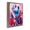 Stupell Industries Folk Birds on Dahlias Black Framed Floater Canvas Wall Art - 3 of 4