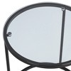 Studio 55D Santa Maria Glass Nesting Accent Tables Set of 2 - 2 of 4