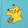 Girl's Pokemon Halloween Trick-or-Treating Pikachu Crop Top T-Shirt - image 2 of 3