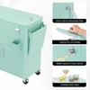 Karl Home80 Qt Patio Cooler Cart With Cabinet And Foldable Side Table - 4 of 4