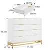 Zstar Dresser for Bedroom with 8 Drawers for Living Room Hallway Entryway - 2 of 4