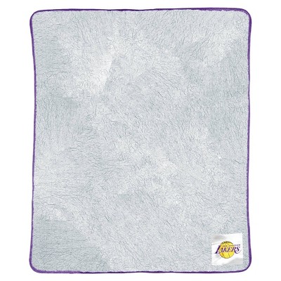 NBA Los Angeles Lakers Two-Tone Sherpa Throw Blanket