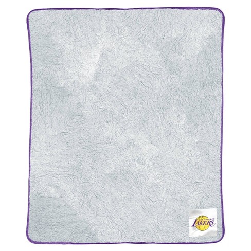 Lakers plush throw discount blanket