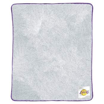 NBA Los Angeles Lakers Two-Tone Faux Shearling Throw Blanket