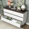 Lirago,47.2"D * 15.74"W * 30.7"H, Accent Storage Cabinet - Wide 6-Drawer Chest for Bedroom & Living Room - 3 of 4