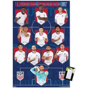 Trends International US Soccer - USMNT Starting XI 2025 Unframed Wall Poster Prints - 1 of 4