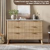 COZONY Fluted Dresser with 6 Drawers, Modern Wooden Chest with Curved Design for Bedroom Storage - 4 of 4