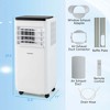 Costway 8000 BTU Portable Air Conditioner Cools up to 250 Sq.Ft with Fan & Dehumidifier 5000 BTU(8000BTU ASHRAE) - 3 of 4