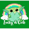 Boy's Star Wars: The Mandalorian Grogu St. Patrick's Day Rainbow Lucky and Cute T-Shirt - 2 of 4