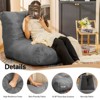 Hooseng Bean Bag Chair, Lazy Floor Sofa Couch, Corner Bean Bag Chair for Adults, Tatami Sofa  with Sponge Filling, Corner Chair Sofa - 3 of 4