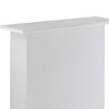Royal Hampton Wooden Bar Table with Storage, White and Chrome - 4 of 4