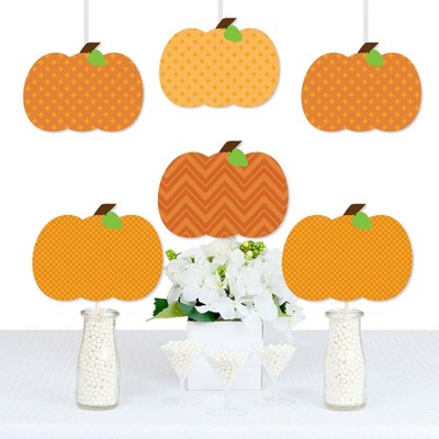 Big Dot of Happiness Pumpkin Patch - Pumpkin Decorations DIY Fall, Halloween or Thanksgiving Party Essentials - Set of 20