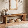 Lantine Solid Wood Hallway Bench, 62.99" End of Bed Bench, Farmhouse Seating Benches for Entrance, Dining Room, Living Room - 4 of 4