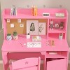 Kids Desk and Chair Set, Student Writing Desk with Hutch & Storage Cabinet, for Kids Bedroom & Study Room - 3 of 4