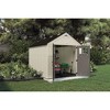 Suncast Tremont 8 ft. x 10 ft. Heavy Duty Resin Storage Shed with Windows, Vanilla - 2 of 4