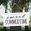 AuldHome Design Sweet Summertime Wood Sign; Summer Rustic Distressed White Wooden Plaque - 4 of 4