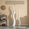 Uniquewise Tall Animal Horn Shape Floor Vase: Elegant Ceramic Black Accent for Entryway, or Living Room Decor - Nature-Inspired Modern Antler Design - 4 of 4