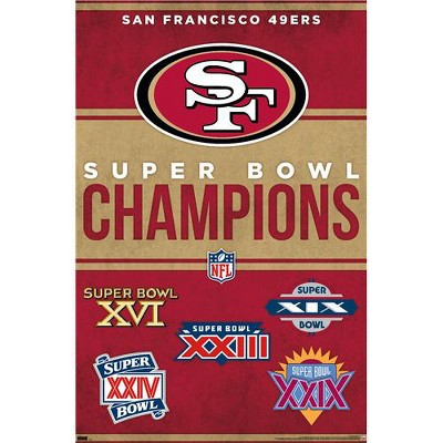 Trends International Nfl San Francisco 49ers - Champions 23 Unframed ...