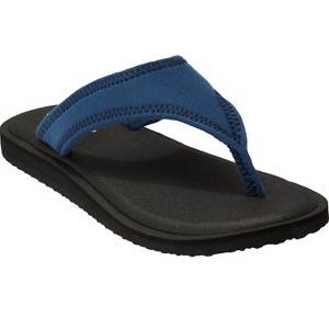 Comfortview Women's The Sylvia Soft Footbed Thong Slip On Sandal (Wide Widths Available) - 1 of 4