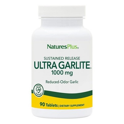 Ultra Garlite 1000mg Time Release by Nature's Plus  -  90 Sustained Release Tablet