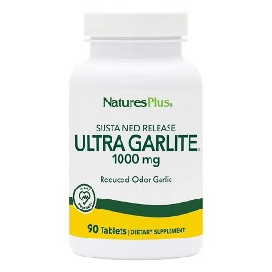 Ultra Garlite 1000mg Time Release by Nature's Plus  -  90 Sustained Release Tablet - 1 of 2