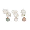 Sagebrook Home Set of 3 Glazed Bud Vases Group of Ceramic Flower Vases Decorative Table - 2 of 4