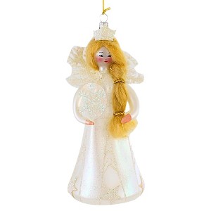 Italian Ornaments 7.0 Inch Helena Frostflake Winter Snowflake Italian Tree Ornaments - 1 of 4