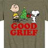 Boys' - Peanuts - Snoopy and Woodstock Christmas Skating Short Sleeve Graphic T-Shirt - 2 of 4