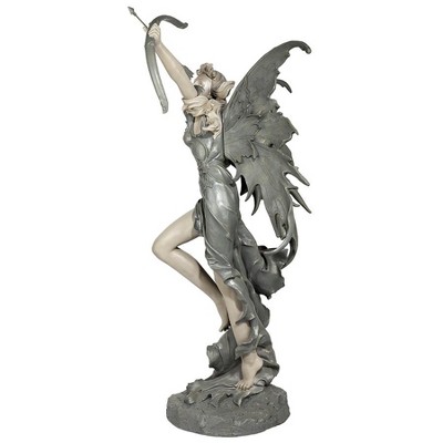 Two-Tone Resin Archer Fairy Garden Statue, 48.5" Tall